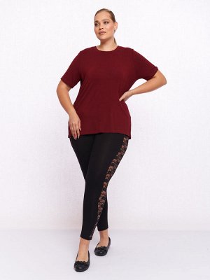Леггинсы с кружевом LL13139BLK00