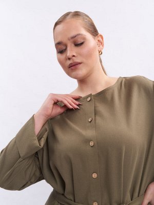 Платье-рубашка из льна TPP39352TBK58