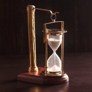 УЦЕНКА Песочные часы "Подвесные" латунь, стекло, песок (5мин) 18х12х27 см