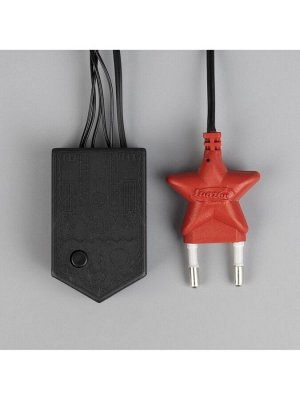 Гирлянда «Бахрома» 1.8x0.5 м, IP20, тёмная нить, 48 LED, свечение мульти, 8 режимов, 220 В