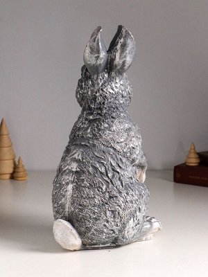 Фигурка полистоун «Заяц зимний», 33.5x16x18 см
