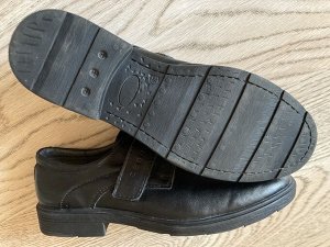 Полуботинки для мальчика Зебра из натуральной кожи, 17021-1