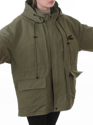 3096 GREEN Куртка демисезонная женская (100 гр. холлофайбер)