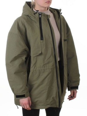 3103 GREEN Куртка демисезонная женская (100 гр. холлофайбер)
