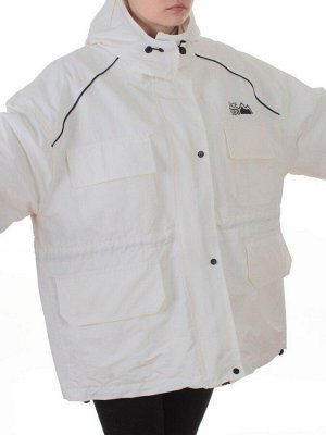 3092 WHITE Куртка демисезонная женская (100 гр. холлофайбер)