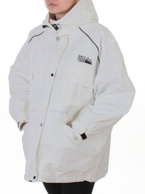 3092 WHITE Куртка демисезонная женская (100 гр. холлофайбер)