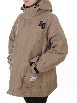 3097 DK. BEIGE Куртка демисезонная женская (100 гр. холлофайбер)