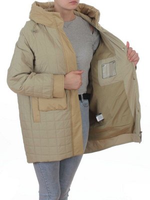 9608 LT. GREEN (OLIVE) Куртка стеганная демисезонная женская (100 гр. синтепон)