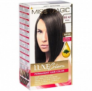 Стойкая краска для волос "LUX COLORS MISS MAGIC" 104/4.7 Шоколад