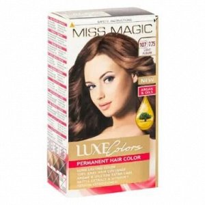 Стойкая краска для волос "LUX COLORS MISS MAGIC" 107/7.75 Светло - каштановый