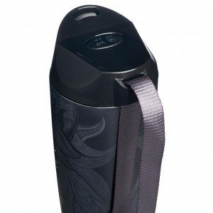 Термокружка AGNESS «Лев» 360 мл — вакуумная сталь 18/10 с кнопкой-стоппером