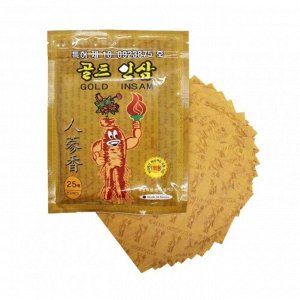 [Korean Gold Insam] Косметический пластырь с экстрактом женьшенем Gold Ginseng Health Pad, 25 шт 60г