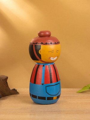 Японская кукла кокеши «Джеки», 7x7.5x15 см