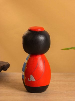 Японская кукла кокеши «Пират», 7x7.5x15 см