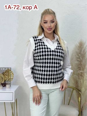 Жилет ткань шерсть и акрил