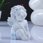 Фигура &quot;Ангелочек с божьей коровкой&quot; белый 8,5х10х14см