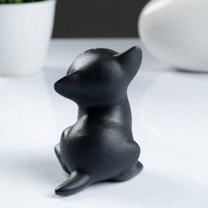 Фигура "Котик Мурзик" 9 см, чёрный
