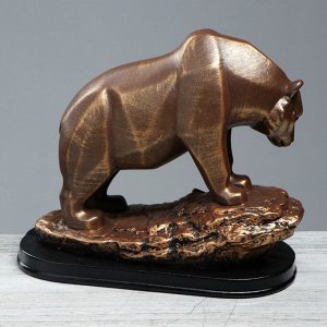 Статуэтка "Медведь". бронзовый цвет. 25 см
