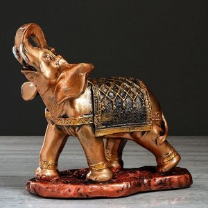 Сувенир "Слон шагающий", золотой, 30 см