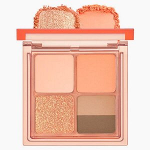 Компактная палетка для макияжа глаз Peripera Ink Pocket Shadow Palette #01 Fancy Spring Sunshine, 6.4г