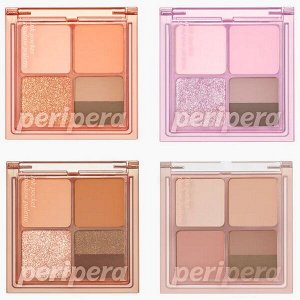 Компактная палетка для макияжа глаз Peripera Ink Pocket Shadow Palette #01 Fancy Spring Sunshine, 6.4г