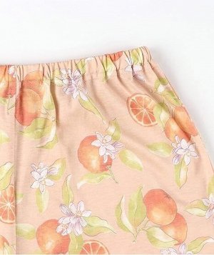 Wacoal Wing EP8077 Women's Pajamas - женская пижама из охлаждающей мягкой ткани с нежным принтом, розовая