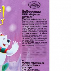 Шоколад молодный «Новогодний мир», 100 г
