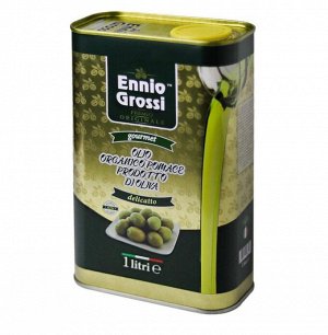 Оливковое масло Ennio Grossi Delicato Olive Oil для жарки 1.0 л, Италия, холодный отжим