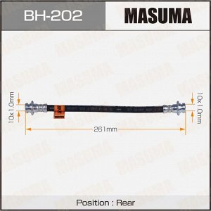 Шланг тормозной Masuma, задний, арт. BH-202