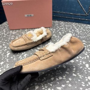 Мокасины женские замшевые зимние