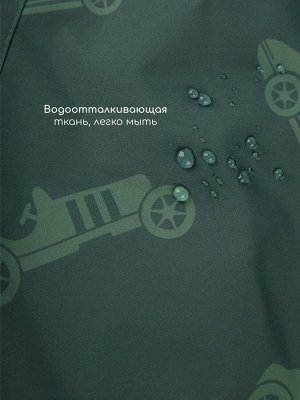 Комбинезон детский зимний Amarobaby Adventure, зеленый, машины