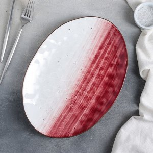 Блюдо Доляна «Космос», 31,5x22 см, цвет красный