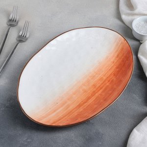 Блюдо Доляна «Космос», 31,5x22 см, цвет оранжевый