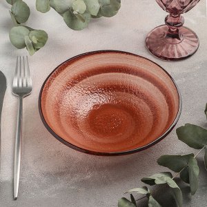 Салатник «Карамель», d=18 см, цвет оранжевый