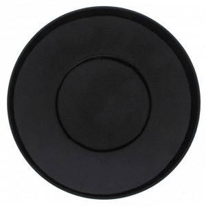 Тарелка, d=20 см, цвет чёрный