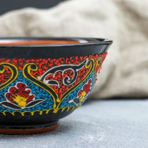 Пиала чайная Риштанская Керамика «Самарканд», 200 мл, d=11 см, МИКС