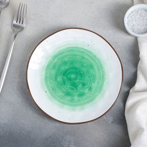 Тарелка Доляна «Космос», d=19 см, цвет зелёный