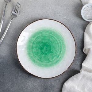 Тарелка Доляна «Космос», d=21 см, цвет зелёный