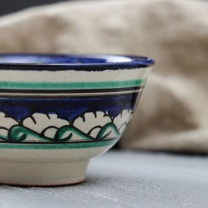 Пиала узбекская Риштанская Керамика «Узоры», 120 мл, d=9.5 см, МИКС