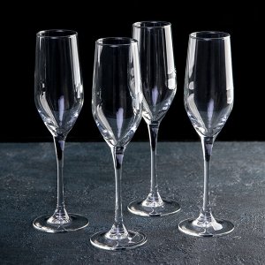 Набор бокалов «Время дегустаций Шампань», 160 мл, 4 шт