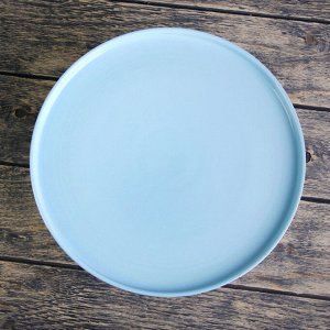 Подставка для торта 27,5 см "Нюд", цвет голубой