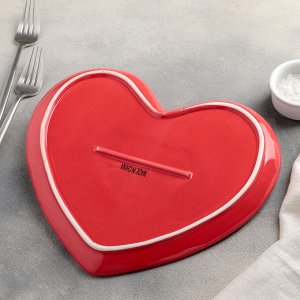 Тарелка сервировочная «Сердца», 26?23?4 см, цвет МИКС
