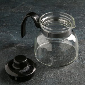 Чайник стеклянный заварочный «Чайные истории», 700 мл, термостойкое стекло, дно d=12 см