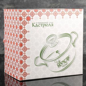 Кастрюля 5,8 л "Магнолия Престиж", 22 см, капсульное дно, стеклянная крышка