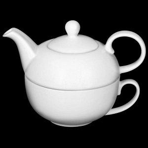 Набор чайный 2 предмета: чайник 375 мл, чашка 340 мл