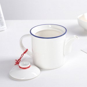 Набор чайный «Фламинго», 7 предметов: чайник 400 мл, 6 кружек 100 мл, рисунок МИКС