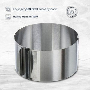 Форма для запекания нержавеющая сталь, разъемная, 16-30см, Y4-6408