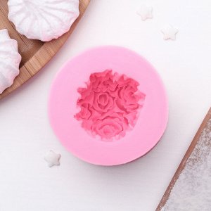 Молд силиконовый «Розовый букет», 6,5?4,5 см