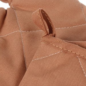 Прихватка-варежка 30х17 см, саржа, 100%хл, Цвет Эмоций, Кэмел, 2762