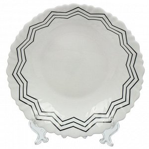Тарелка суповая, стеклокерамика, 21 см, 0.6 л, круглая, Вэнсдей, Daniks, BY23LHP95